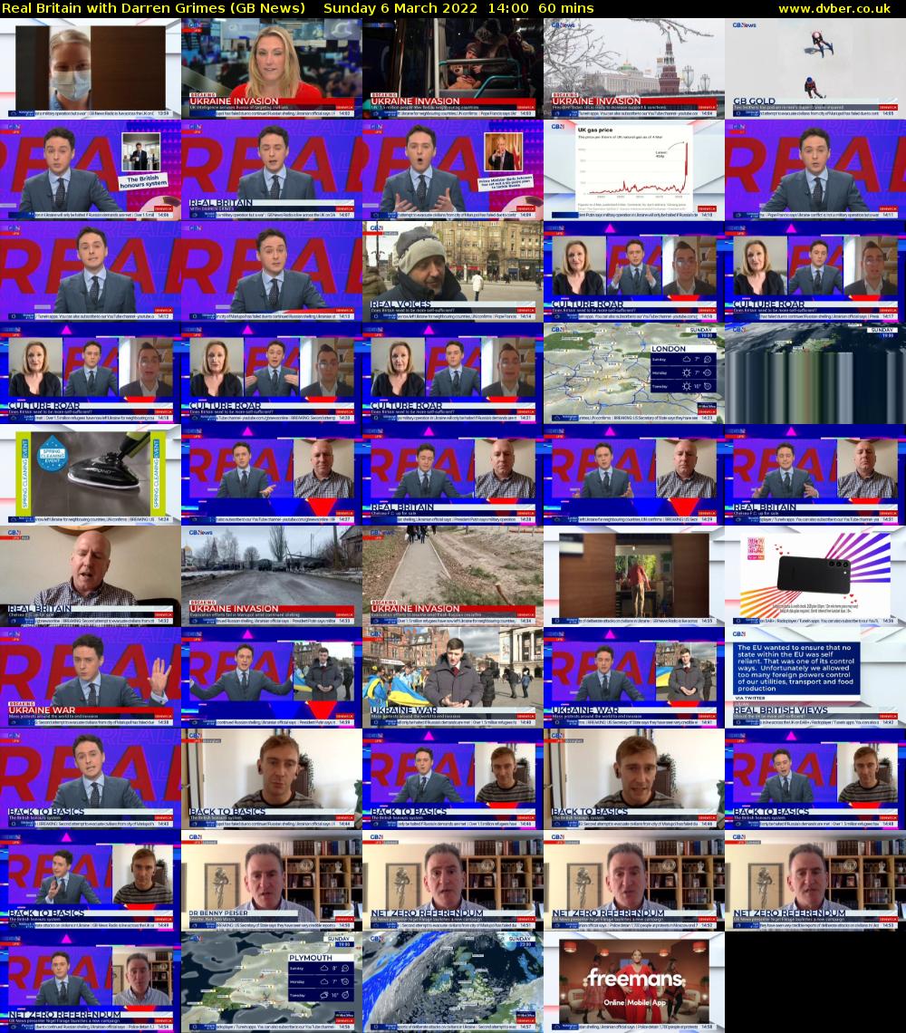 Real Britain with Darren Grimes (GB News) Sunday 6 March 2022 14:00 - 15:00