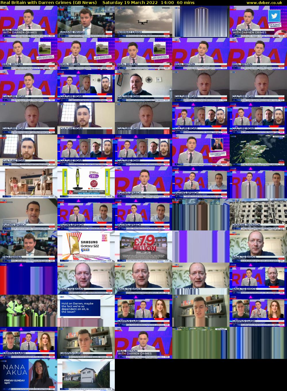 Real Britain with Darren Grimes (GB News) Saturday 19 March 2022 14:00 - 15:00