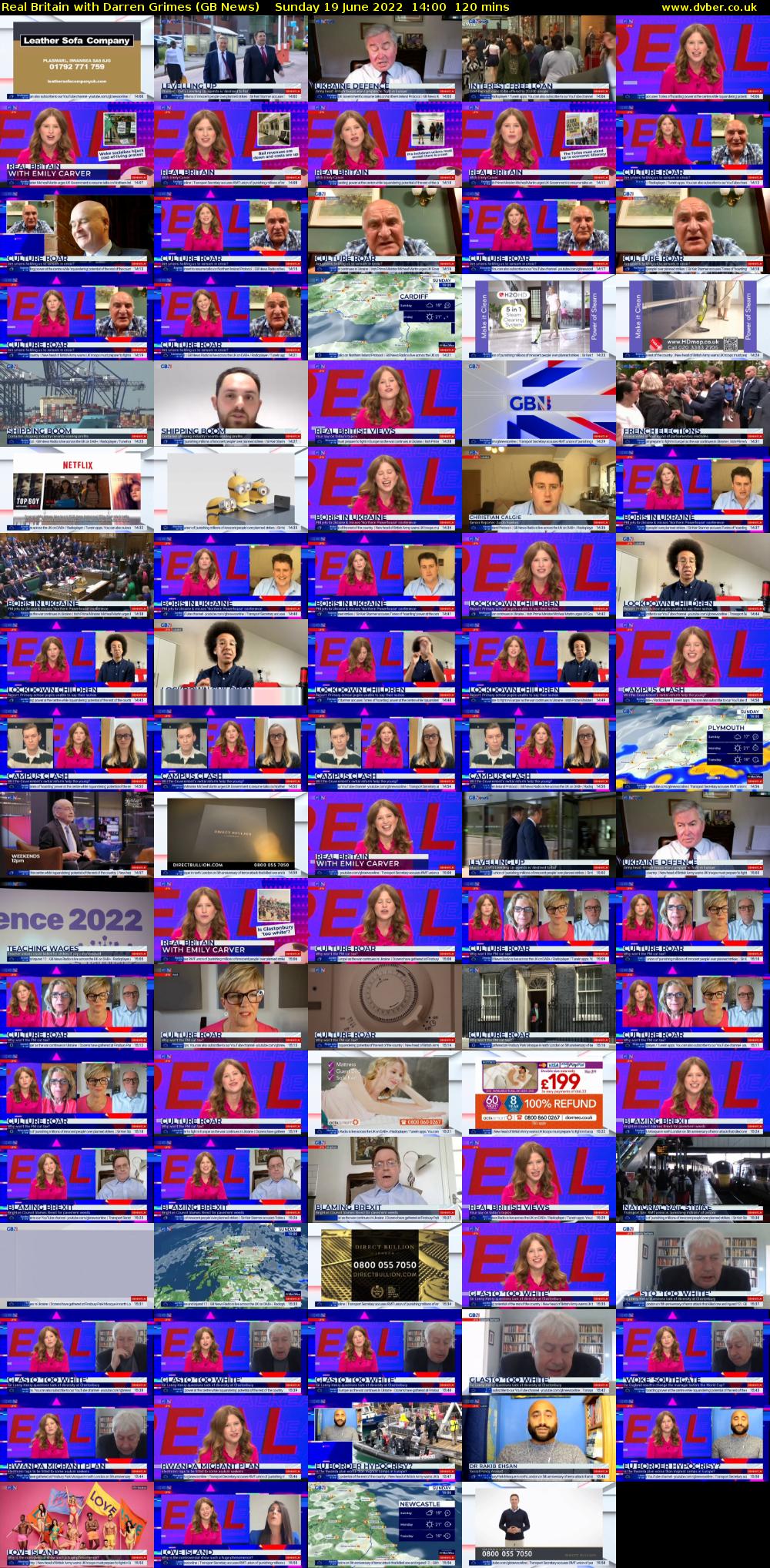 Real Britain with Darren Grimes (GB News) Sunday 19 June 2022 14:00 - 16:00