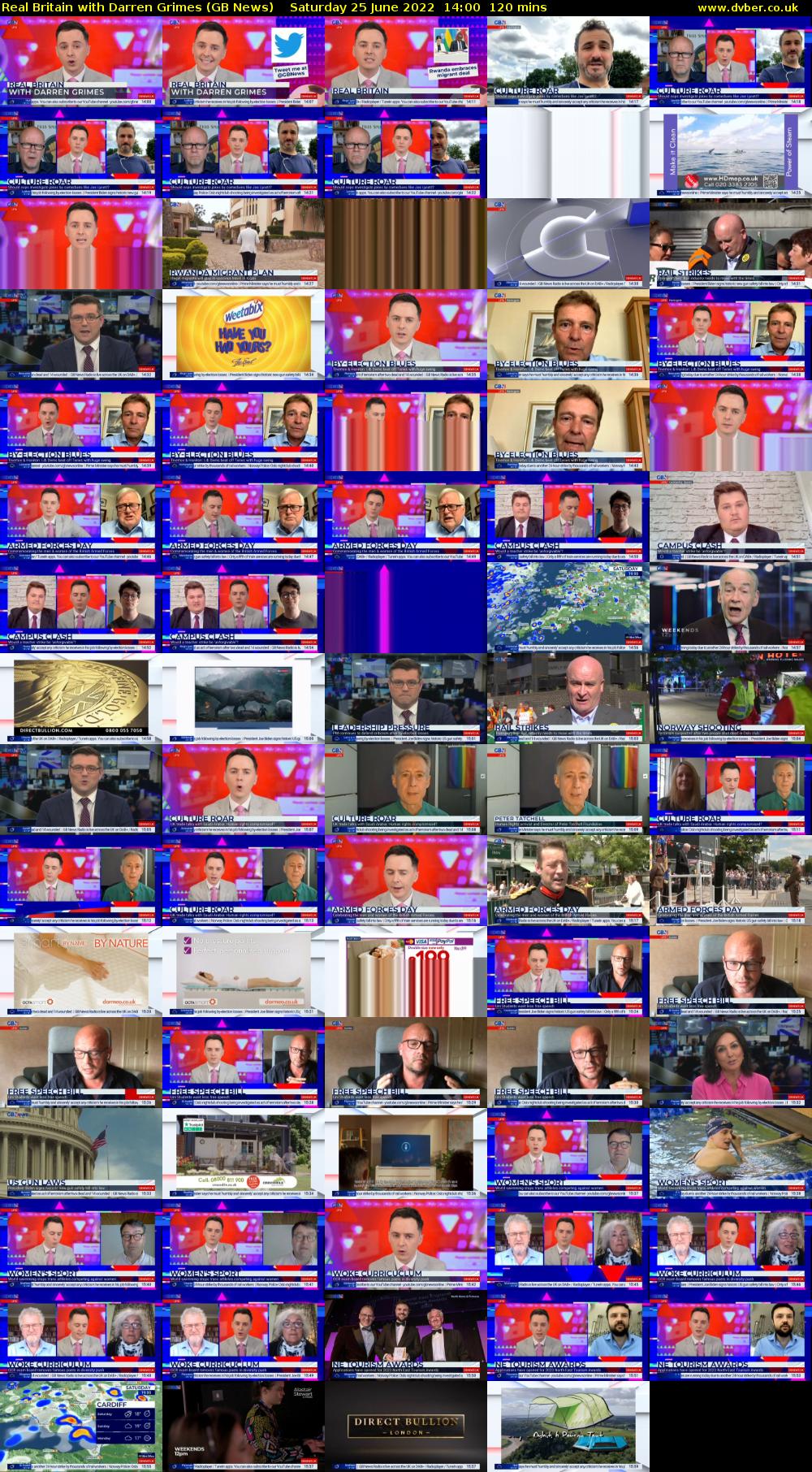 Real Britain with Darren Grimes (GB News) Saturday 25 June 2022 14:00 - 16:00