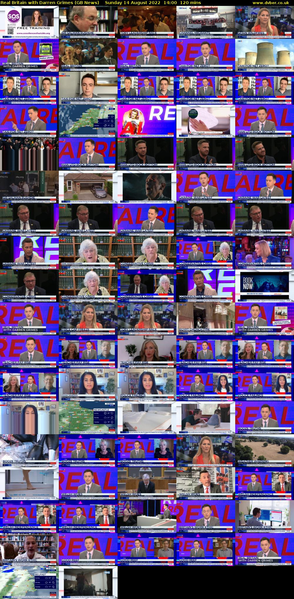 Real Britain with Darren Grimes (GB News) Sunday 14 August 2022 14:00 - 16:00