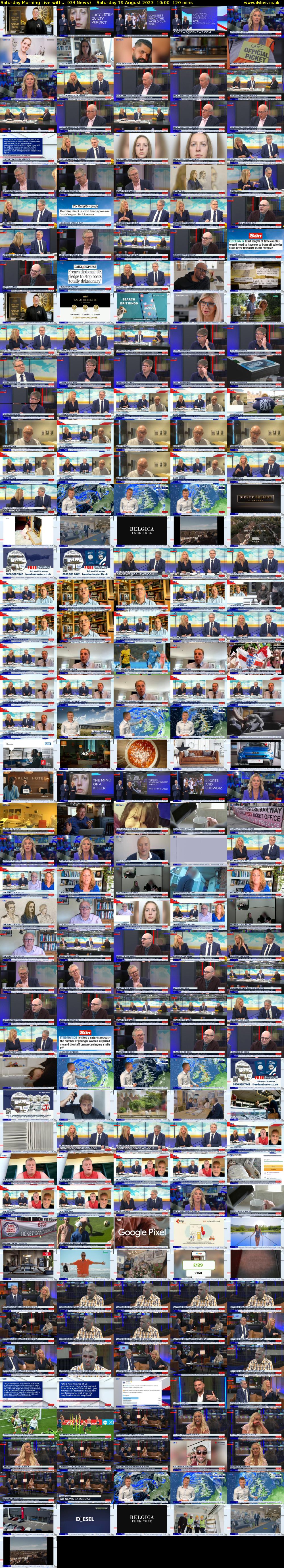 Saturday Morning Live with... (GB News) Saturday 19 August 2023 10:00 - 12:00