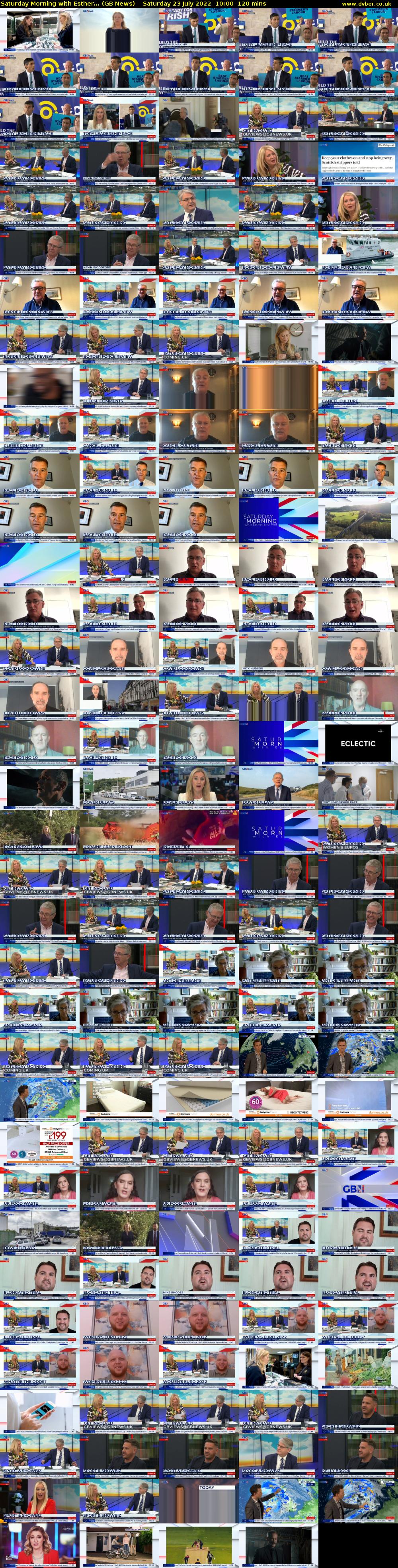 Saturday Morning with Esther... (GB News) Saturday 23 July 2022 10:00 - 12:00