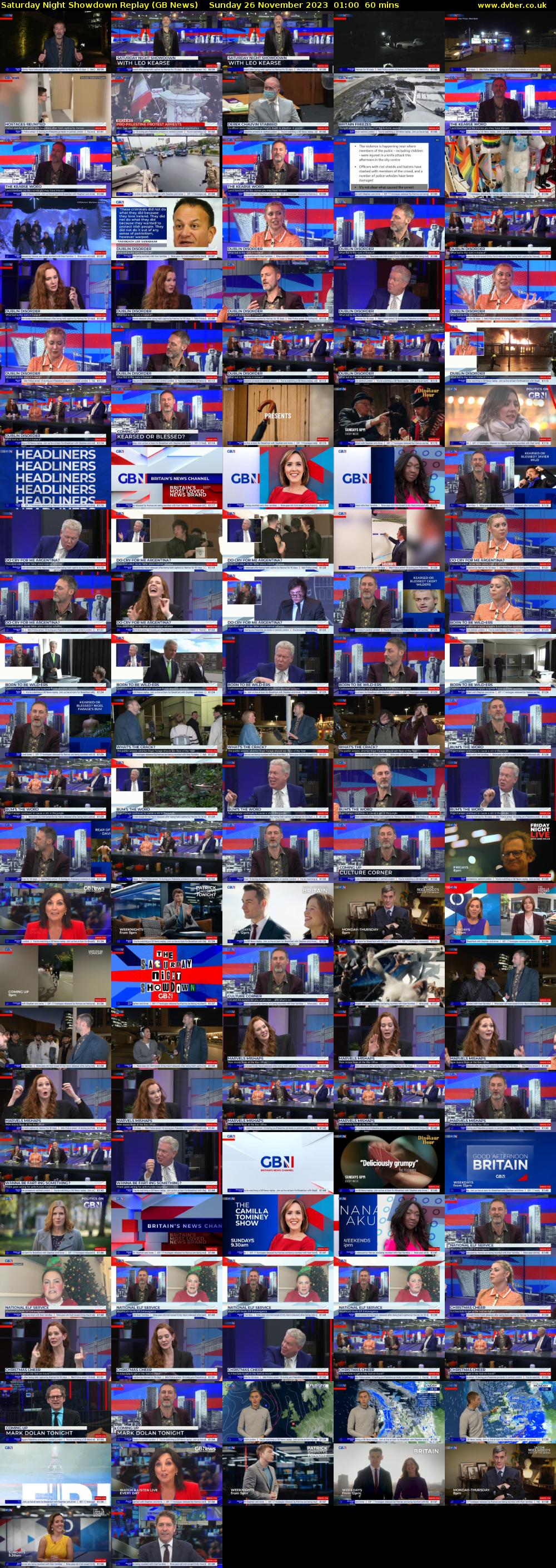 Saturday Night Showdown Replay (GB News) Sunday 26 November 2023 01:00 - 02:00