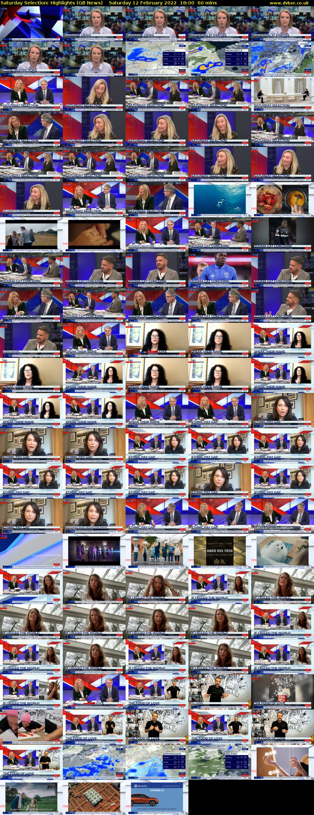 Saturday Selection: Highlights (GB News) Saturday 12 February 2022 18:00 - 19:00