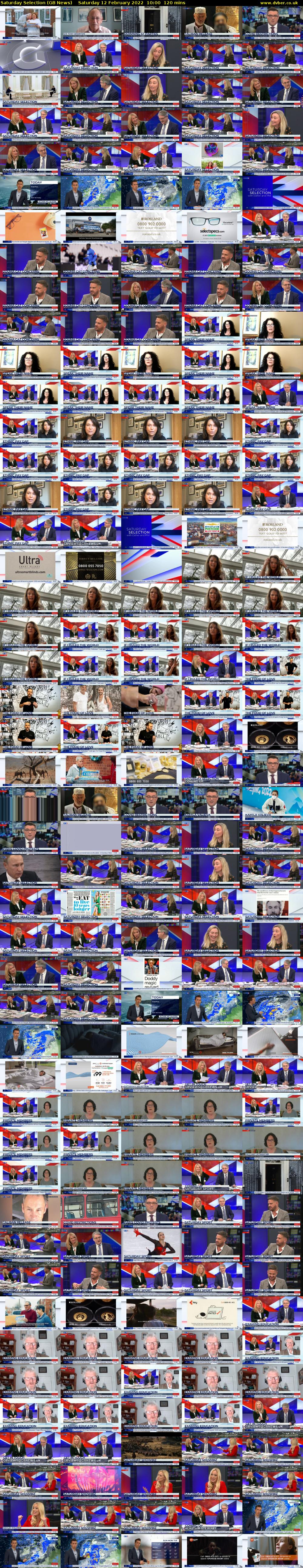 Saturday Selection (GB News) Saturday 12 February 2022 10:00 - 12:00