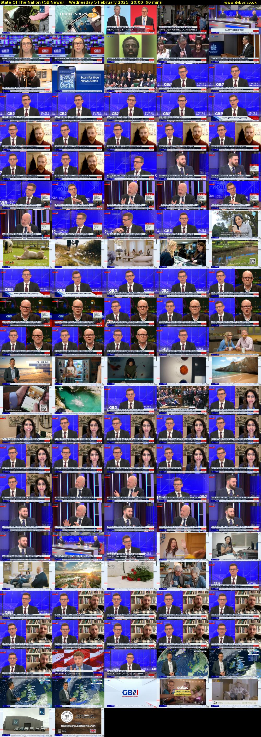 State of the Nation (GB News) Wednesday 5 February 2025 20:00 - 21:00