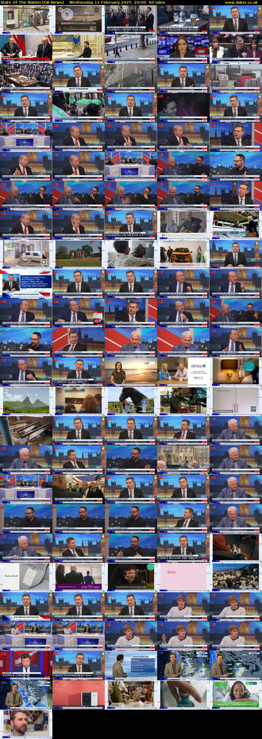 State of the Nation (GB News) Wednesday 12 February 2025 20:00 - 21:00