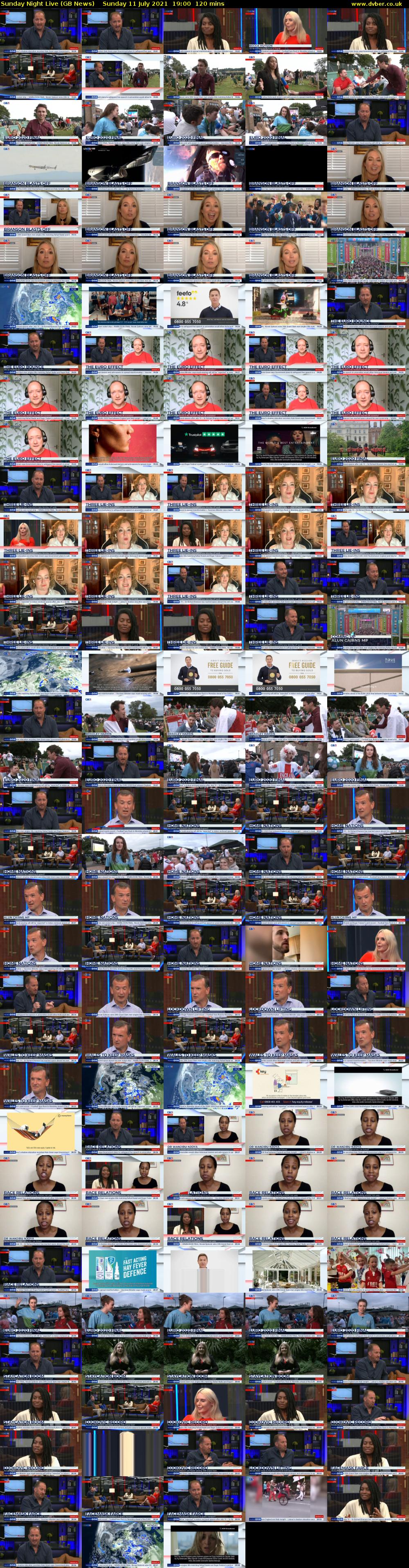Sunday Night Live (GB News) Sunday 11 July 2021 19:00 - 21:00