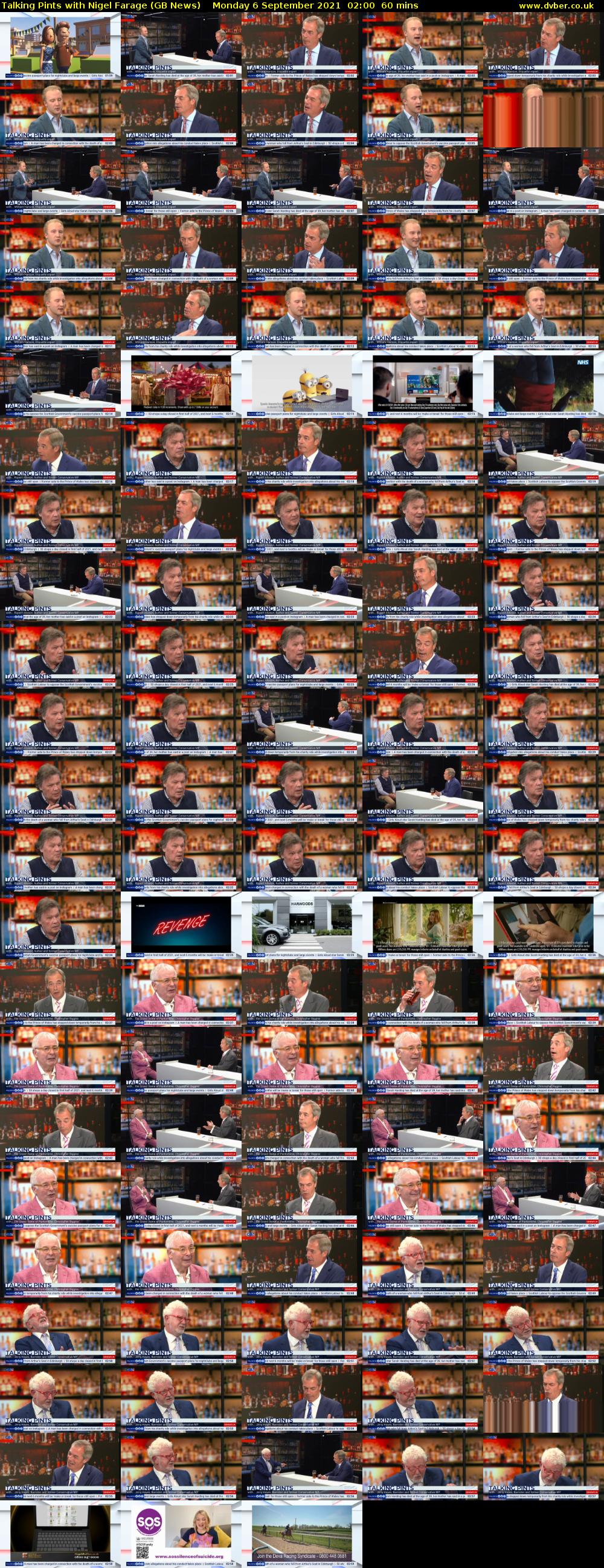 Talking Pints with Nigel Farage (GB News) Monday 6 September 2021 02:00 - 03:00