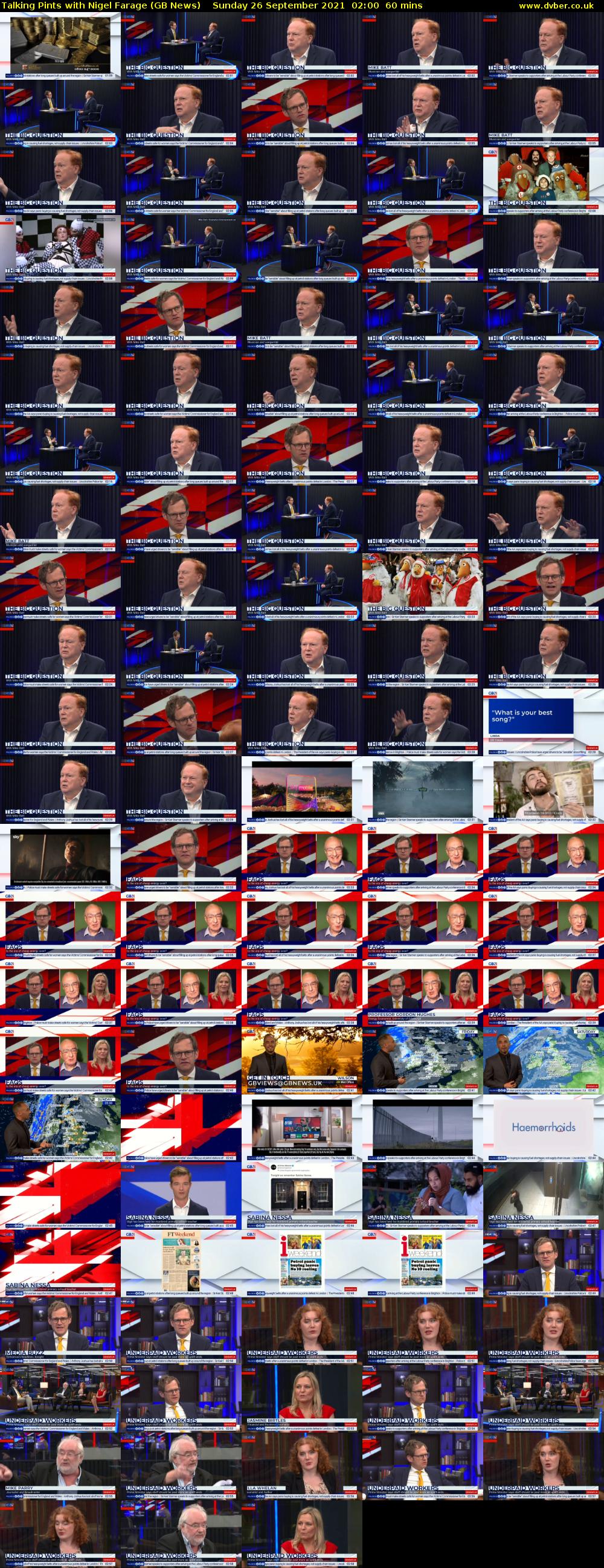 Talking Pints with Nigel Farage (GB News) Sunday 26 September 2021 02:00 - 03:00