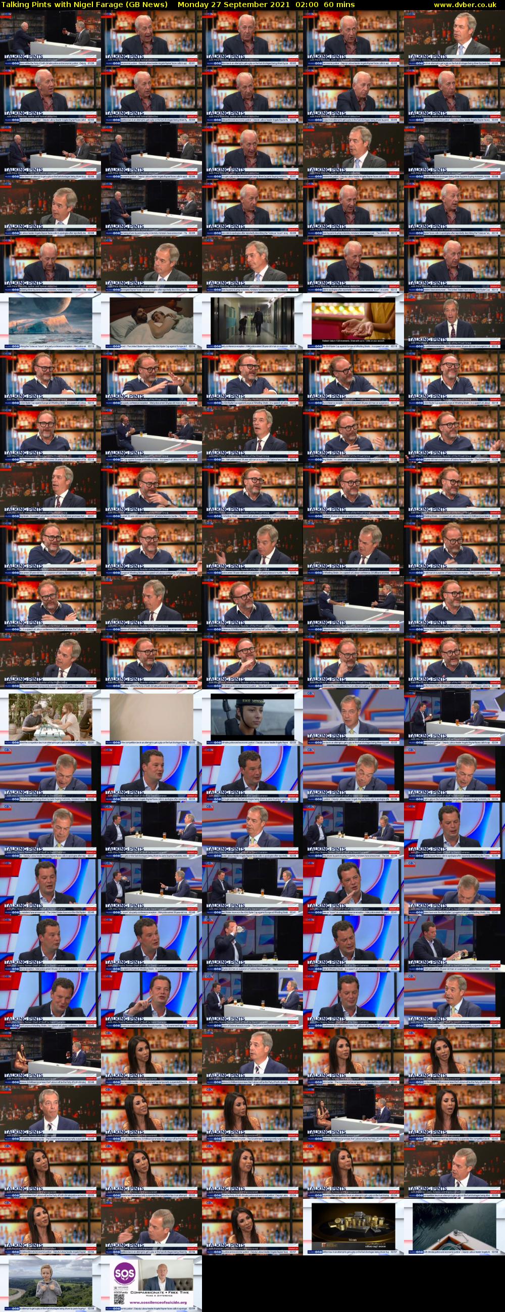 Talking Pints with Nigel Farage (GB News) Monday 27 September 2021 02:00 - 03:00