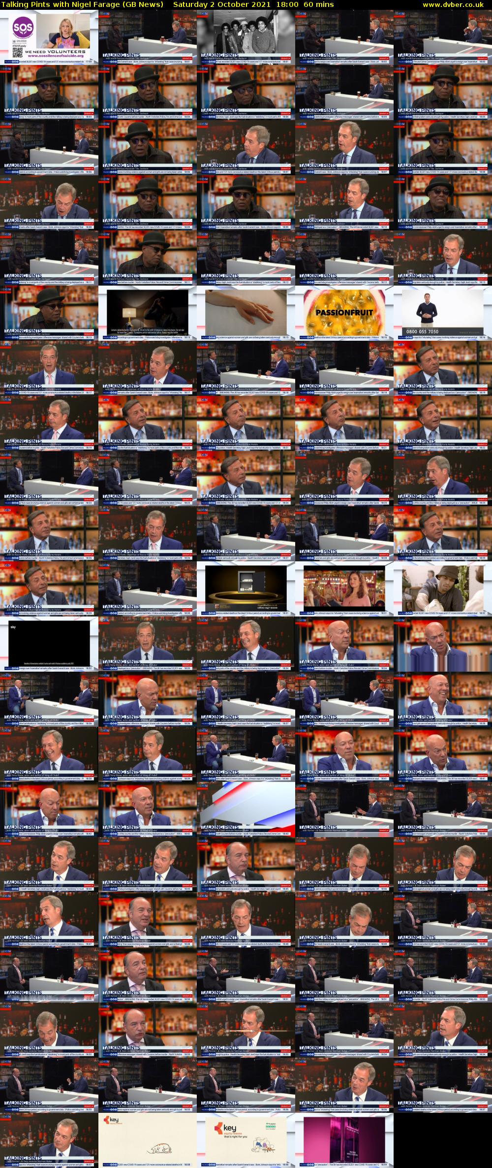 Talking Pints with Nigel Farage (GB News) Saturday 2 October 2021 18:00 - 19:00