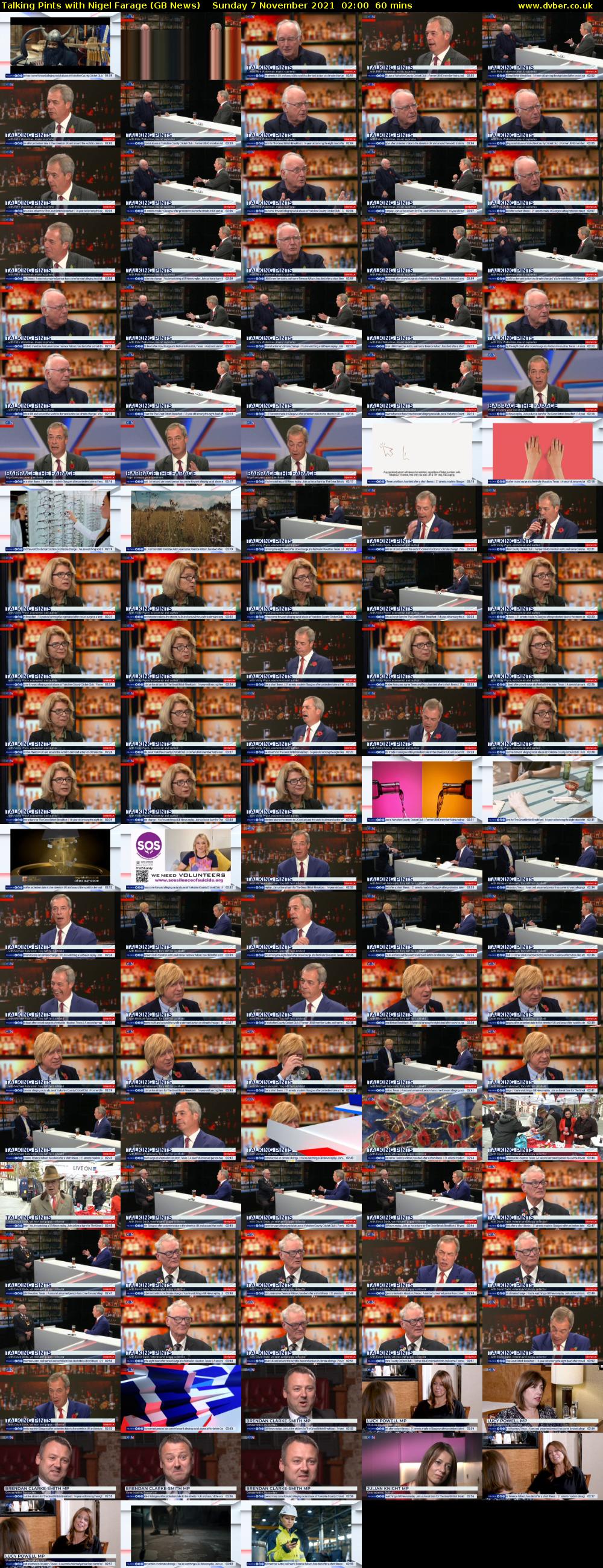 Talking Pints with Nigel Farage (GB News) Sunday 7 November 2021 02:00 - 03:00