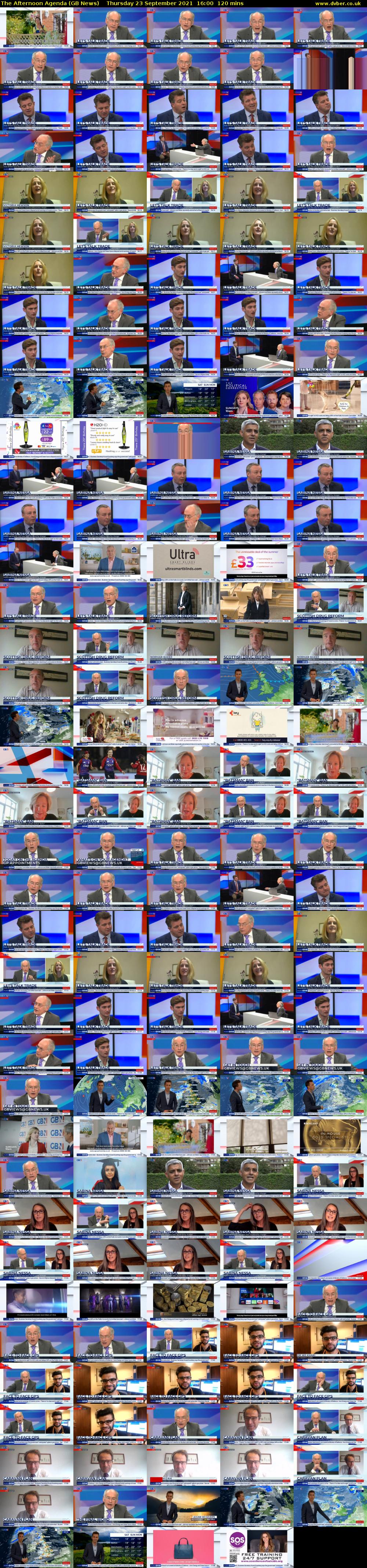 The Afternoon Agenda (GB News) Thursday 23 September 2021 16:00 - 18:00
