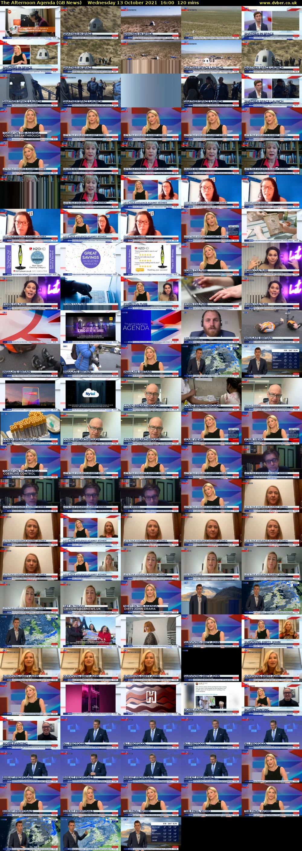The Afternoon Agenda (GB News) Wednesday 13 October 2021 16:00 - 18:00