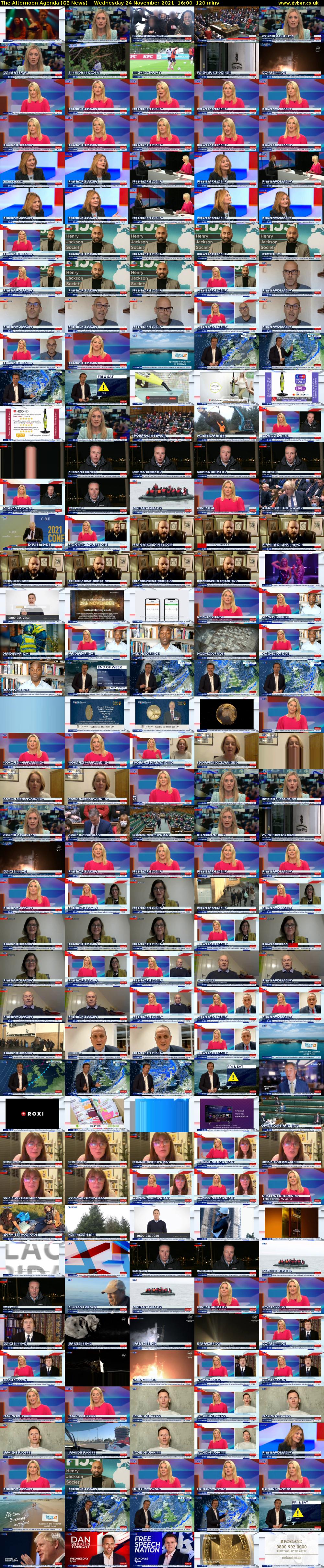 The Afternoon Agenda (GB News) Wednesday 24 November 2021 16:00 - 18:00