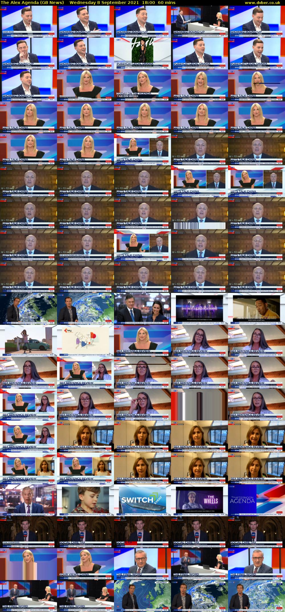 The Alex Agenda (GB News) Wednesday 8 September 2021 18:00 - 19:00