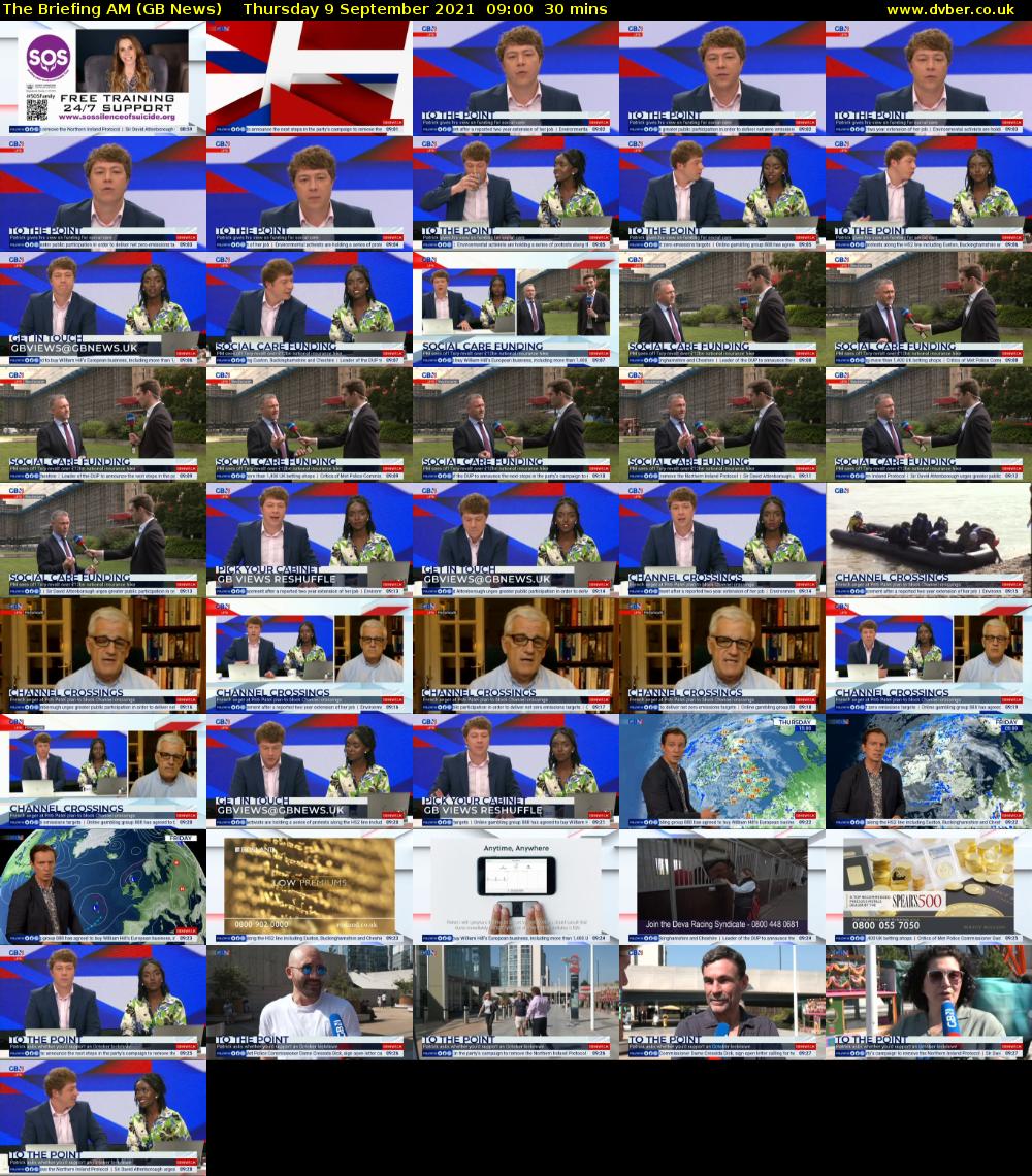 The Briefing AM (GB News) Thursday 9 September 2021 09:00 - 09:30