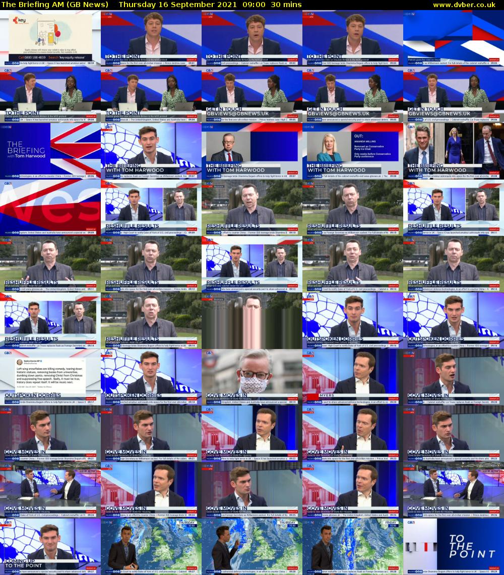 The Briefing AM (GB News) Thursday 16 September 2021 09:00 - 09:30