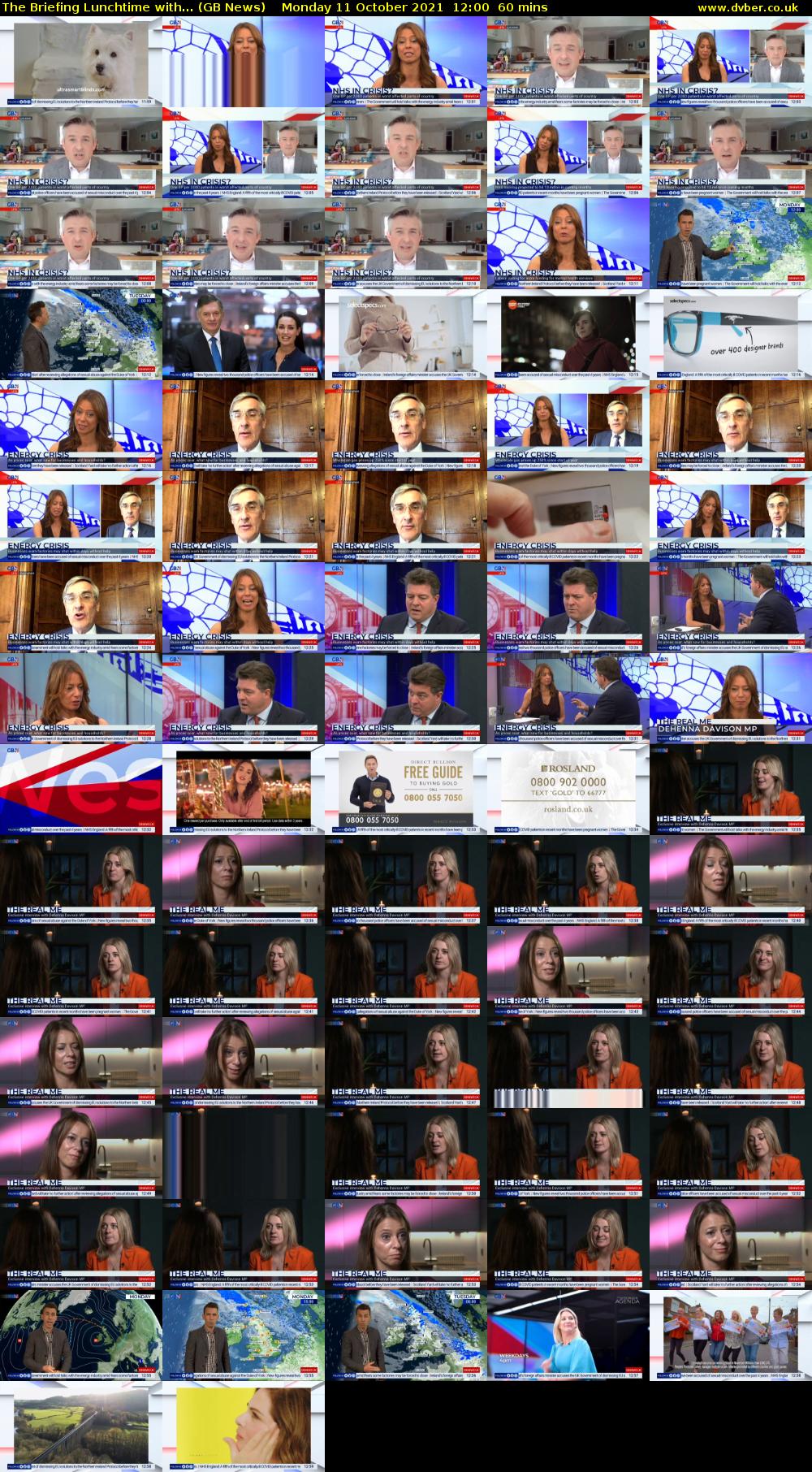 The Briefing Lunchtime with... (GB News) Monday 11 October 2021 12:00 - 13:00