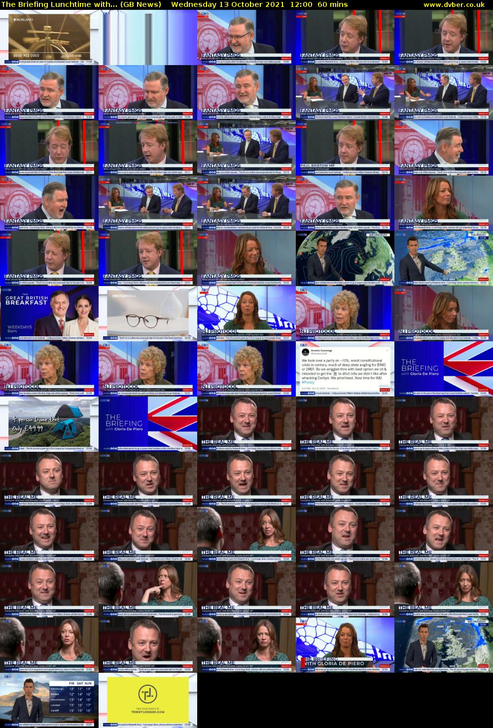 The Briefing Lunchtime with... (GB News) Wednesday 13 October 2021 12:00 - 13:00