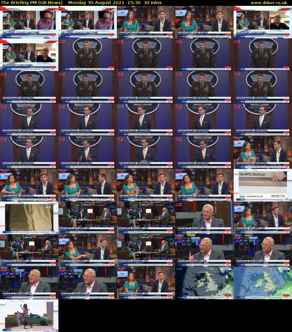The Briefing PM (GB News) Monday 30 August 2021 15:30 - 16:00