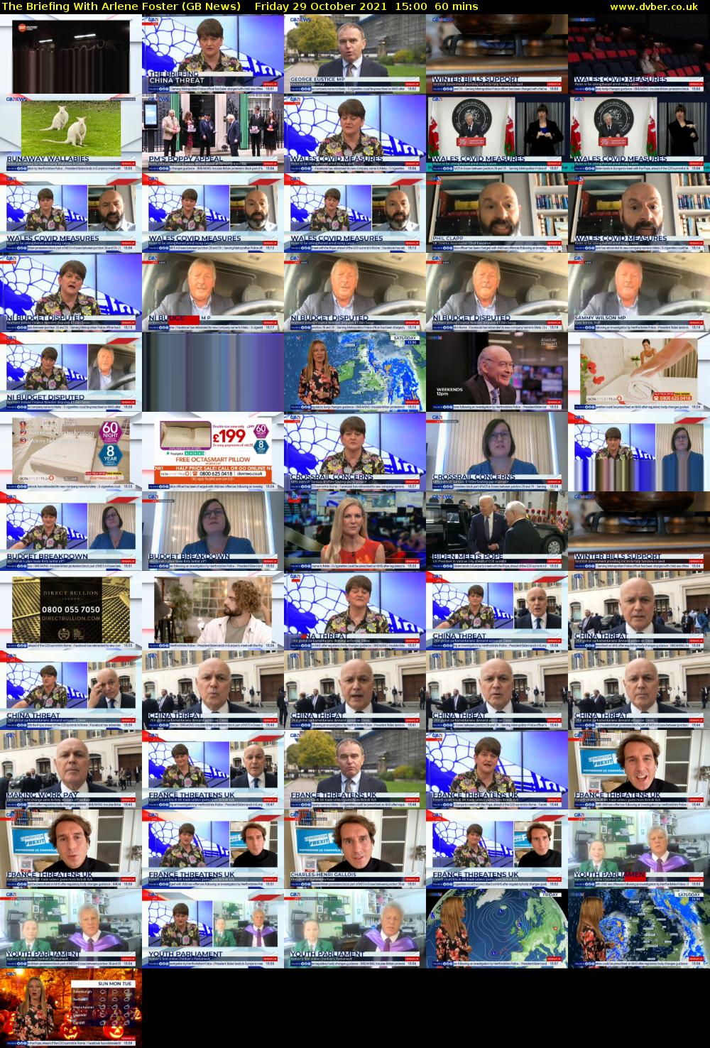 The Briefing With Arlene Foster (GB News) Friday 29 October 2021 15:00 - 16:00