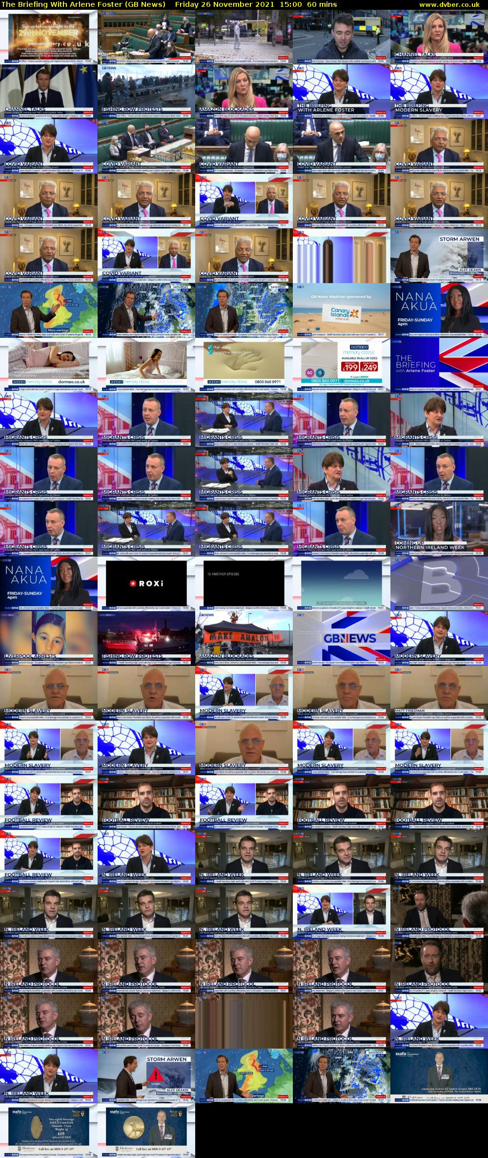 The Briefing With Arlene Foster (GB News) Friday 26 November 2021 15:00 - 16:00