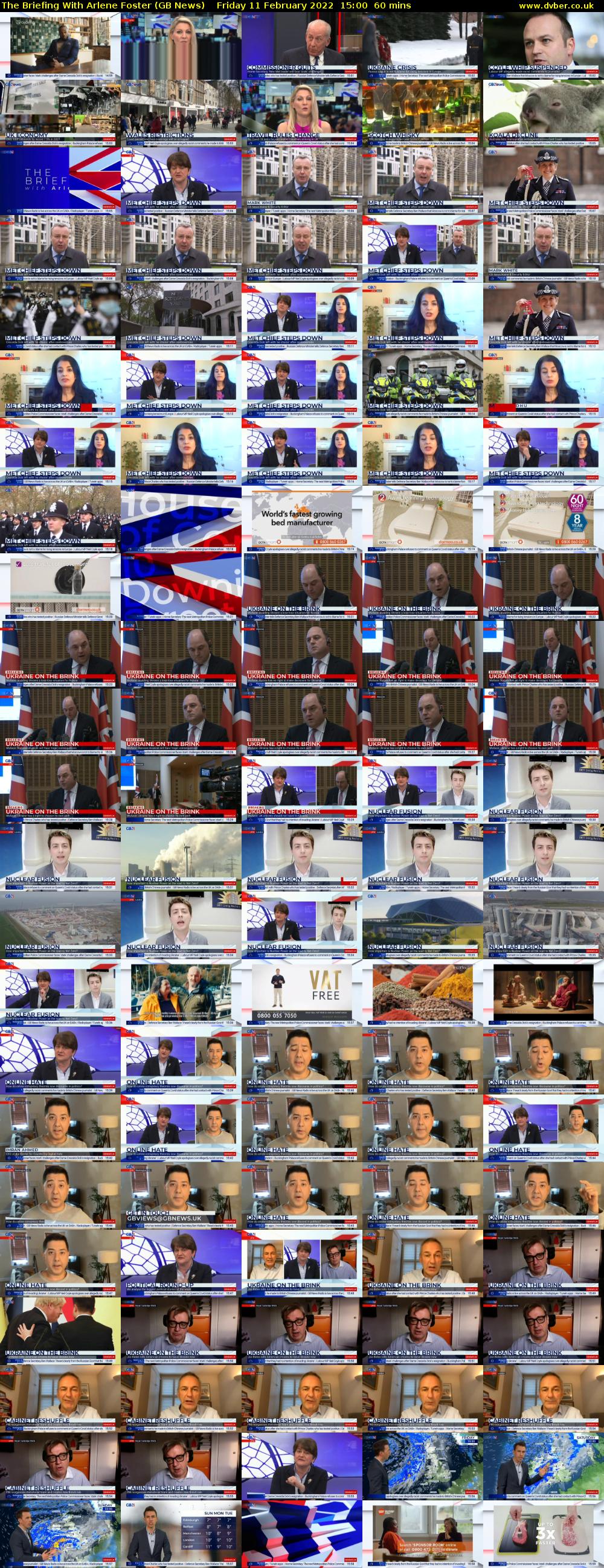 The Briefing With Arlene Foster (GB News) Friday 11 February 2022 15:00 - 16:00