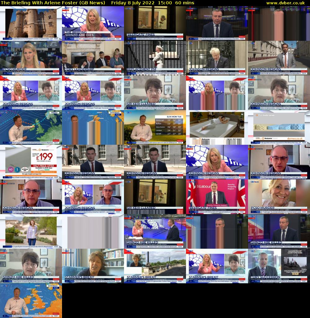 The Briefing With Arlene Foster (GB News) Friday 8 July 2022 15:00 - 16:00