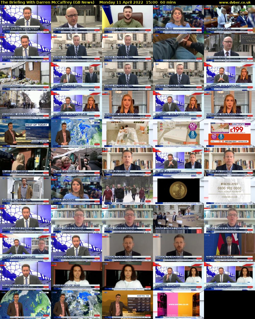 The Briefing With Darren McCaffrey (GB News) Monday 11 April 2022 15:00 - 16:00