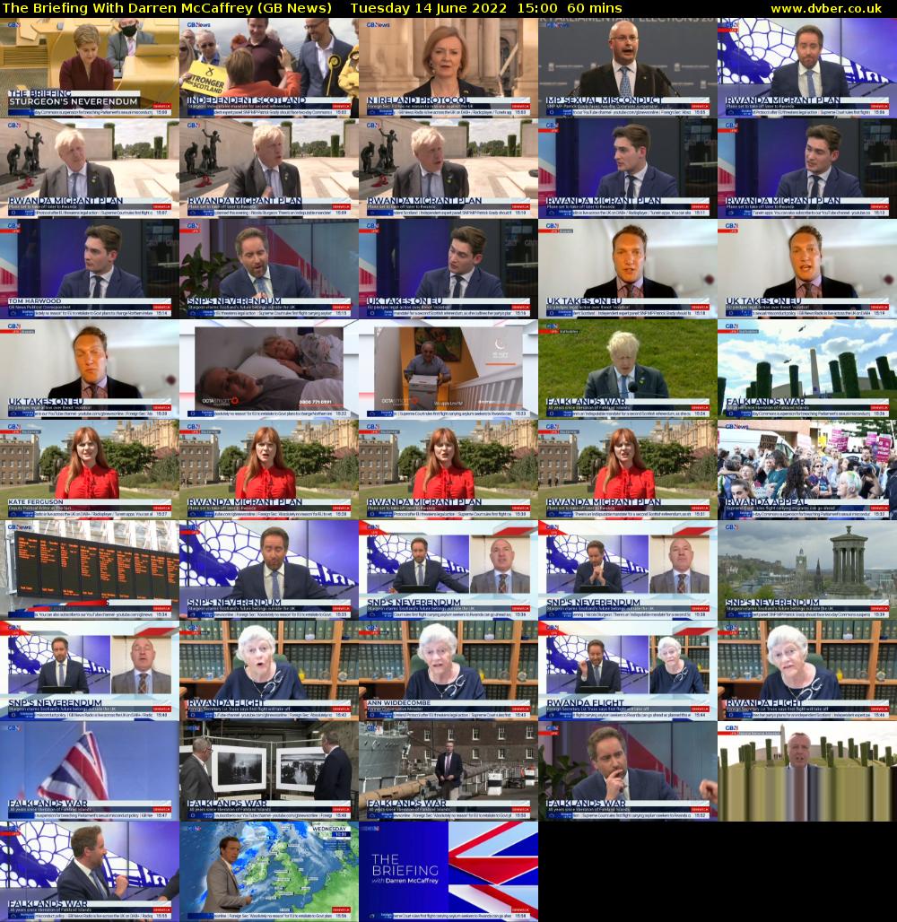 The Briefing With Darren McCaffrey (GB News) Tuesday 14 June 2022 15:00 - 16:00