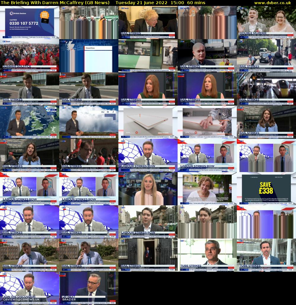 The Briefing With Darren McCaffrey (GB News) Tuesday 21 June 2022 15:00 - 16:00
