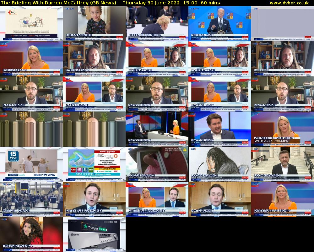 The Briefing With Darren McCaffrey (GB News) Thursday 30 June 2022 15:00 - 16:00