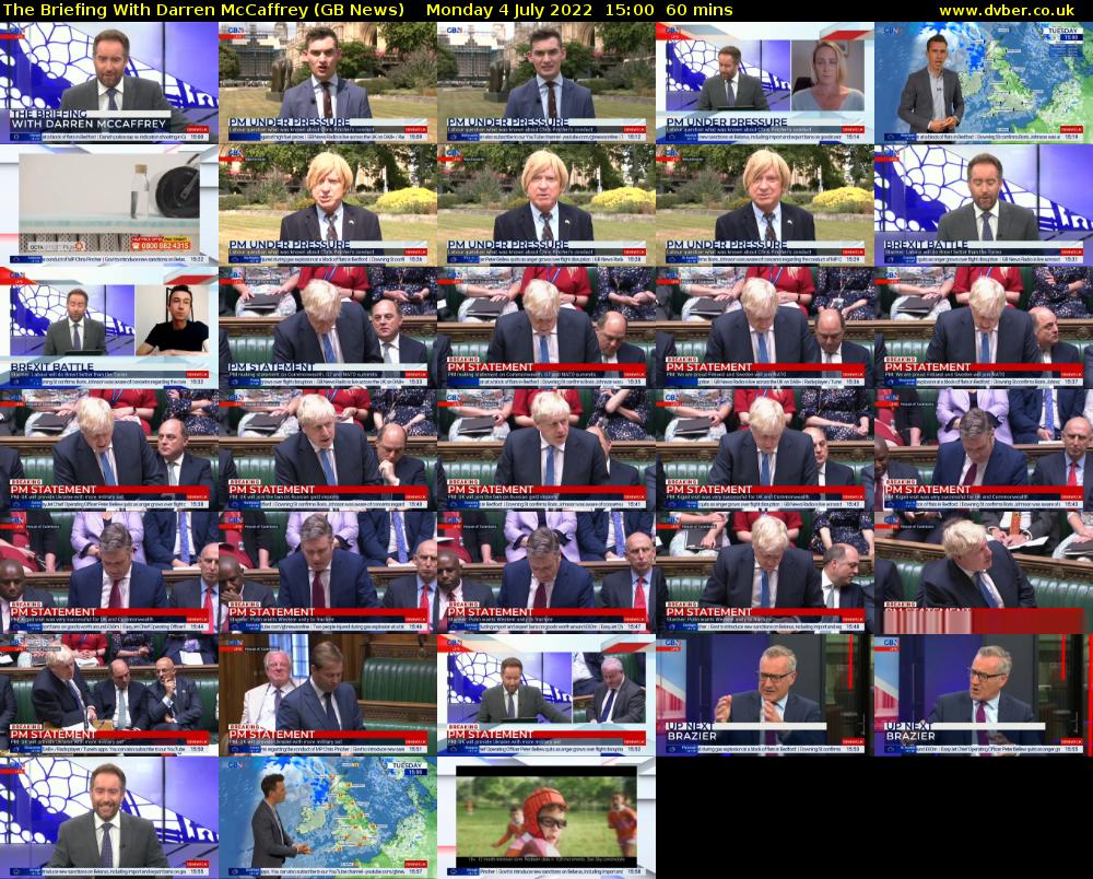The Briefing With Darren McCaffrey (GB News) Monday 4 July 2022 15:00 - 16:00
