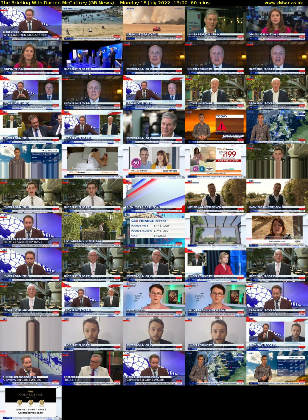 The Briefing With Darren McCaffrey (GB News) Monday 18 July 2022 15:00 - 16:00