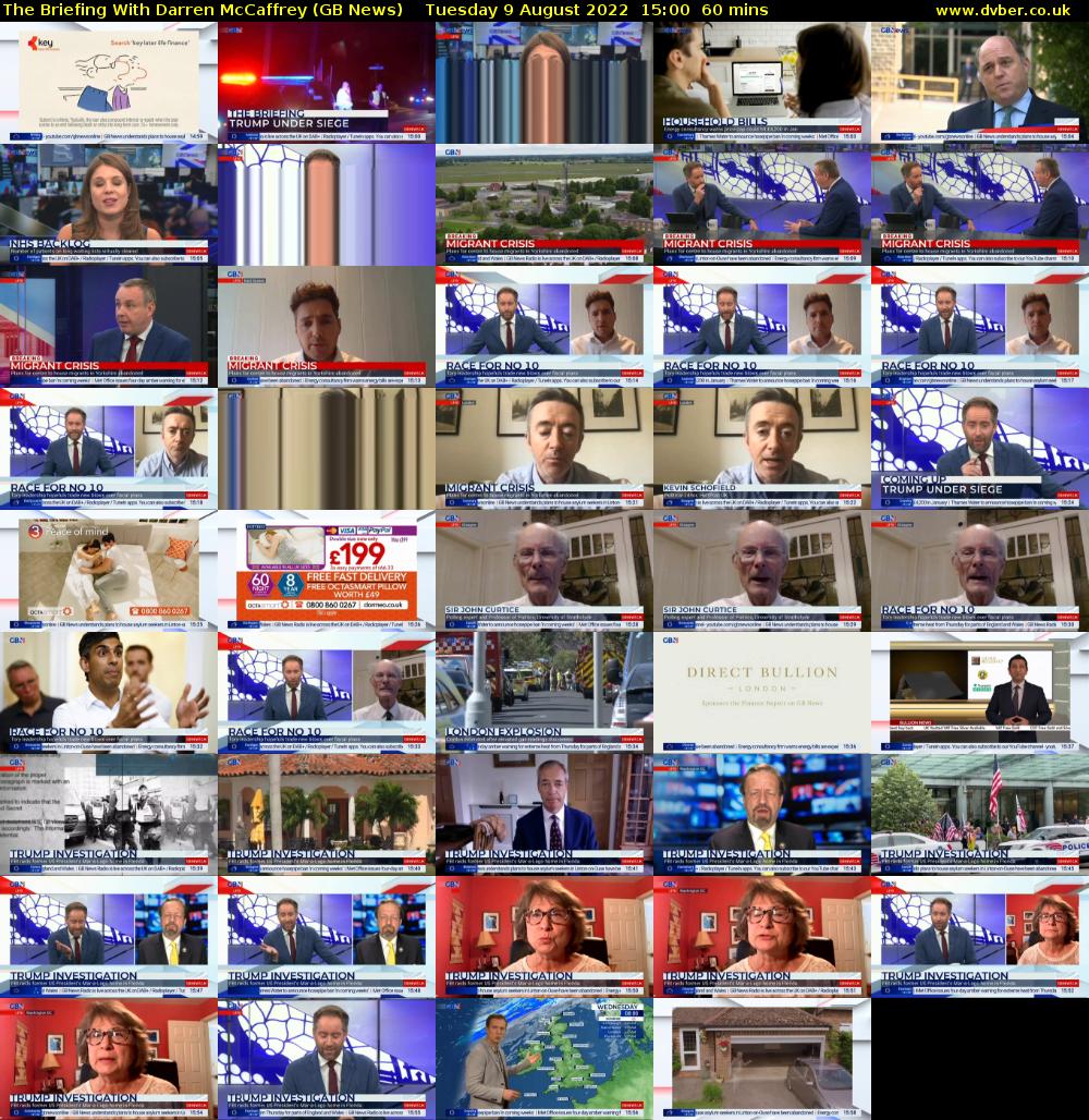 The Briefing With Darren McCaffrey (GB News) Tuesday 9 August 2022 15:00 - 16:00