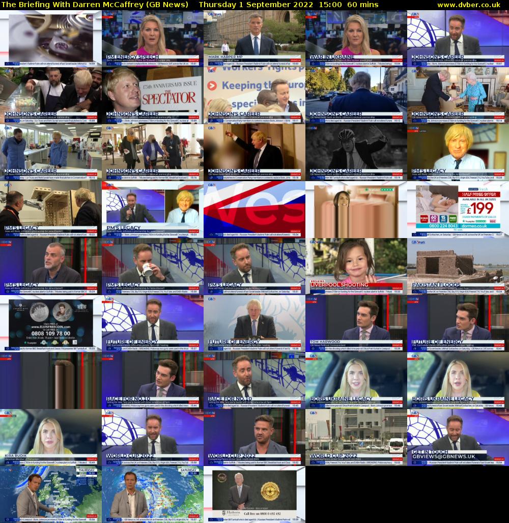 The Briefing With Darren McCaffrey (GB News) Thursday 1 September 2022 15:00 - 16:00