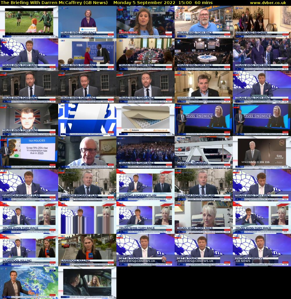 The Briefing With Darren McCaffrey (GB News) Monday 5 September 2022 15:00 - 16:00