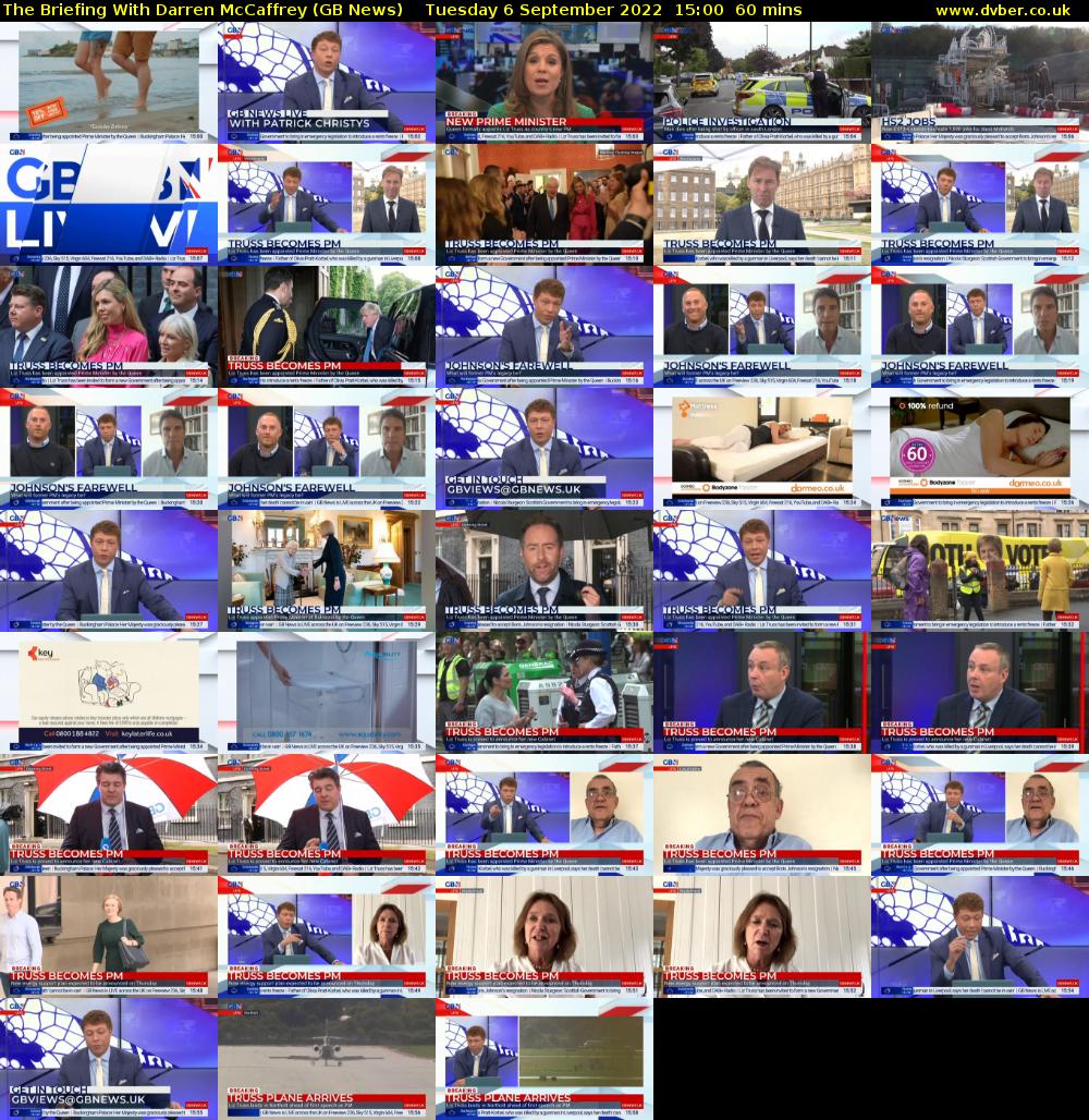 The Briefing With Darren McCaffrey (GB News) Tuesday 6 September 2022 15:00 - 16:00