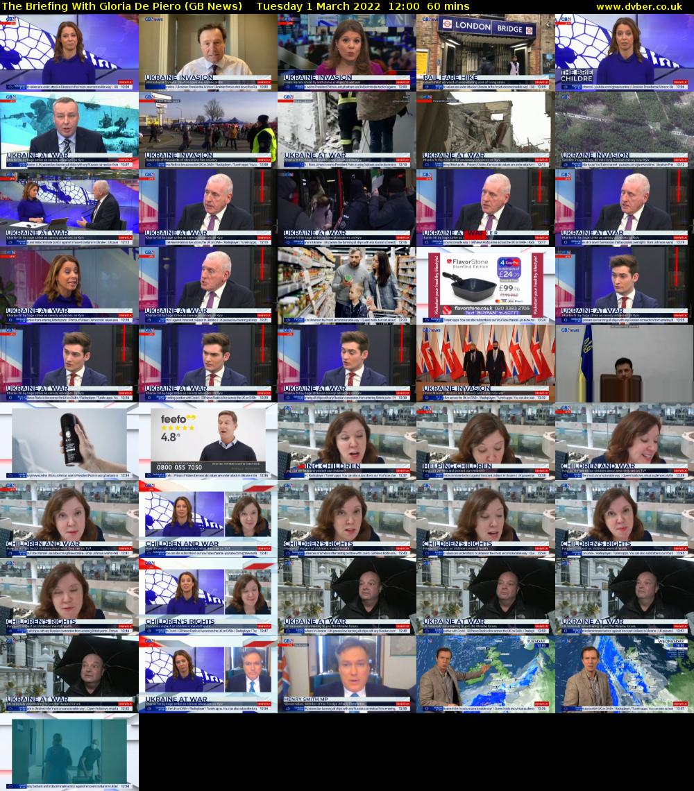 The Briefing With Gloria De Piero (GB News) Tuesday 1 March 2022 12:00 - 13:00