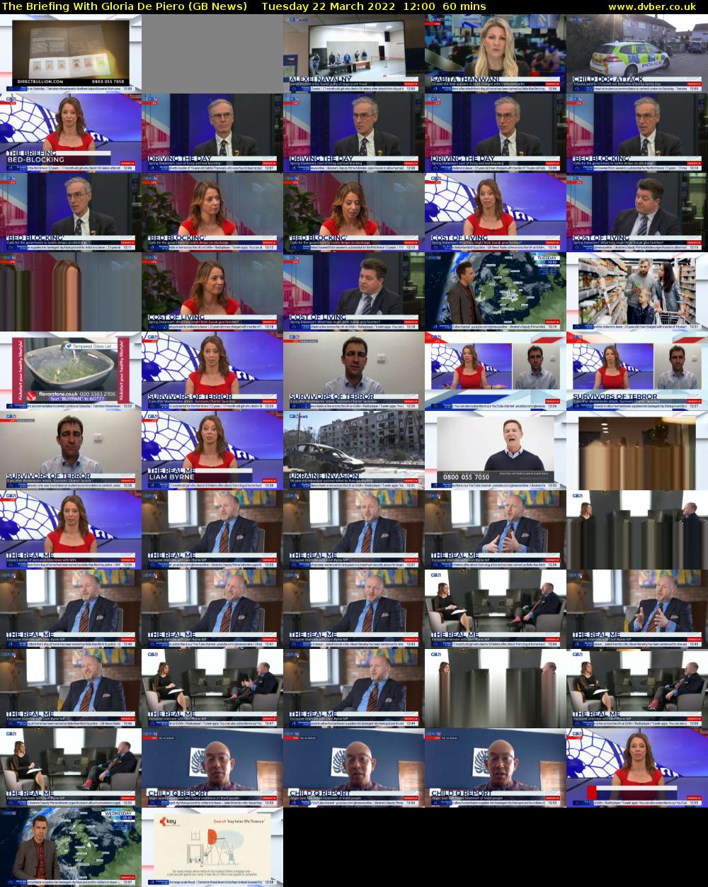 The Briefing With Gloria De Piero (GB News) Tuesday 22 March 2022 12:00 - 13:00
