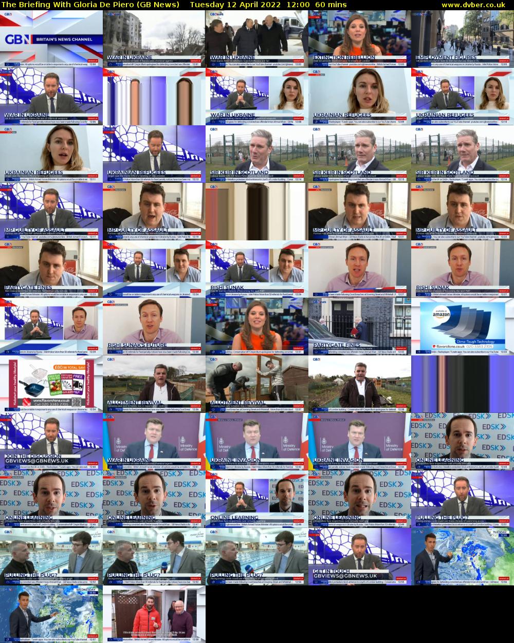 The Briefing With Gloria De Piero (GB News) Tuesday 12 April 2022 12:00 - 13:00