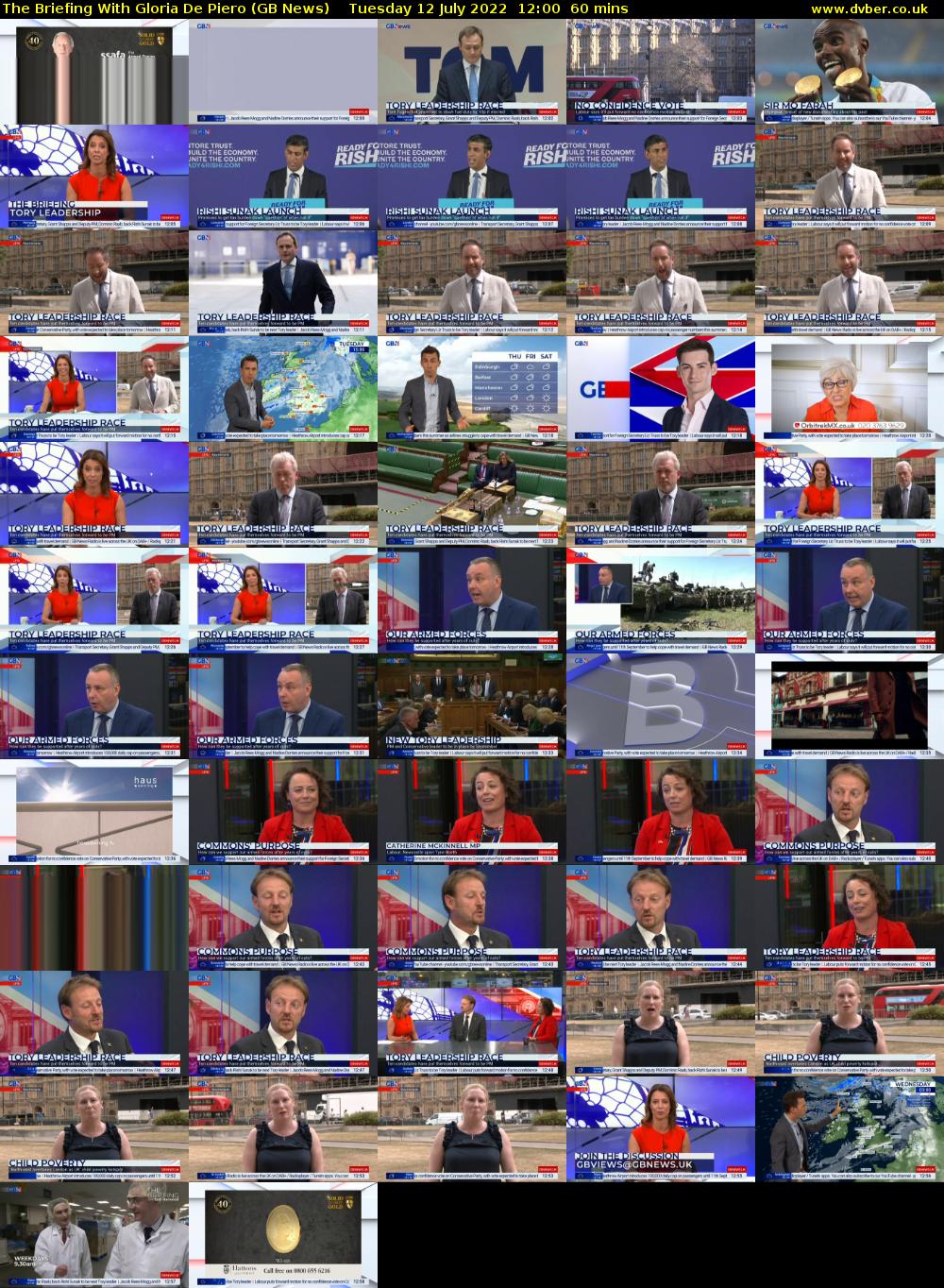The Briefing With Gloria De Piero (GB News) Tuesday 12 July 2022 12:00 - 13:00