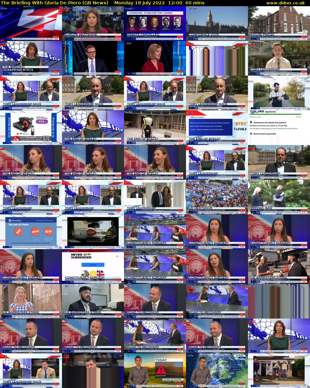 The Briefing With Gloria De Piero (GB News) Monday 18 July 2022 12:00 - 13:00
