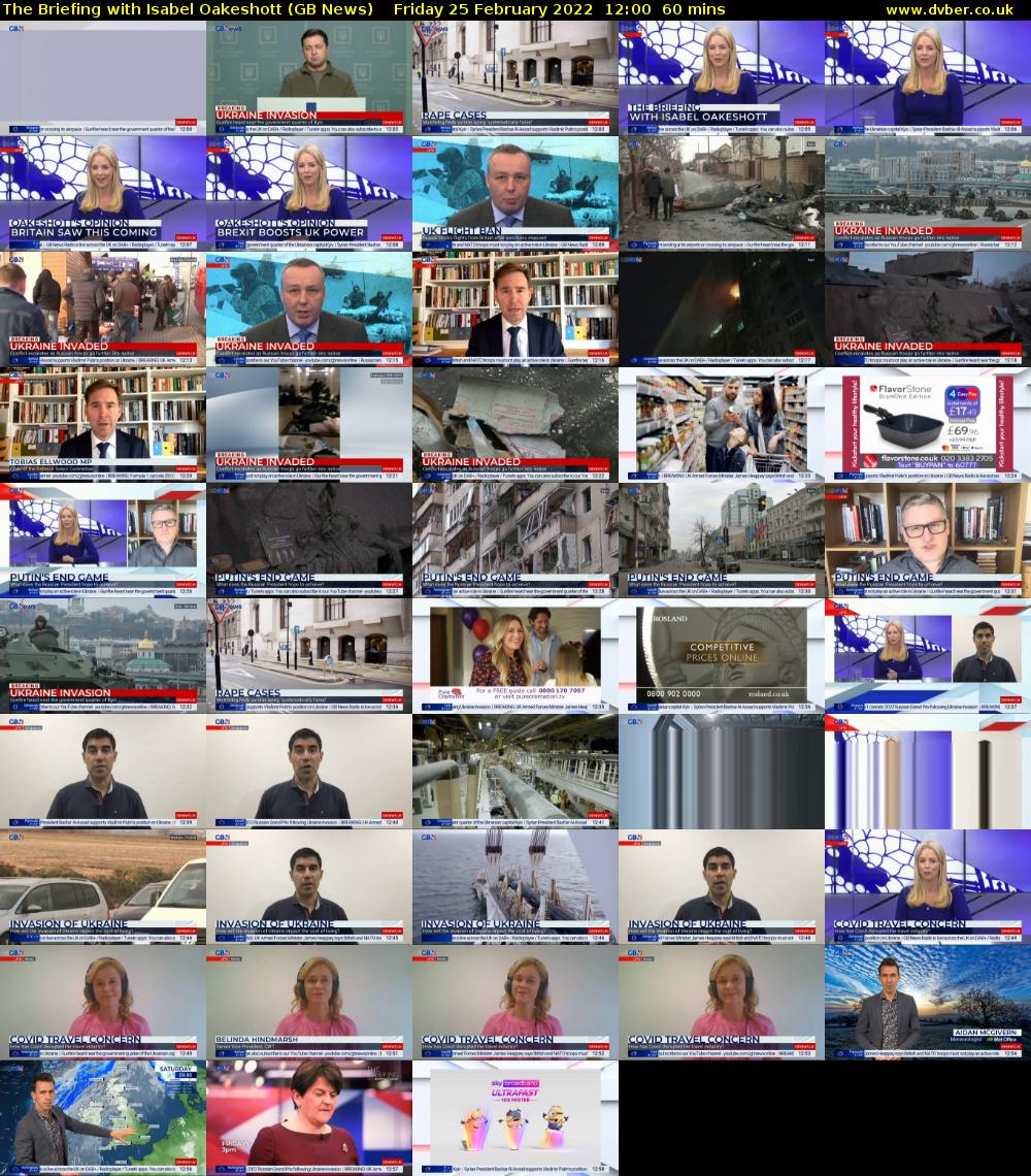 The Briefing with Isabel Oakeshott (GB News) Friday 25 February 2022 12:00 - 13:00