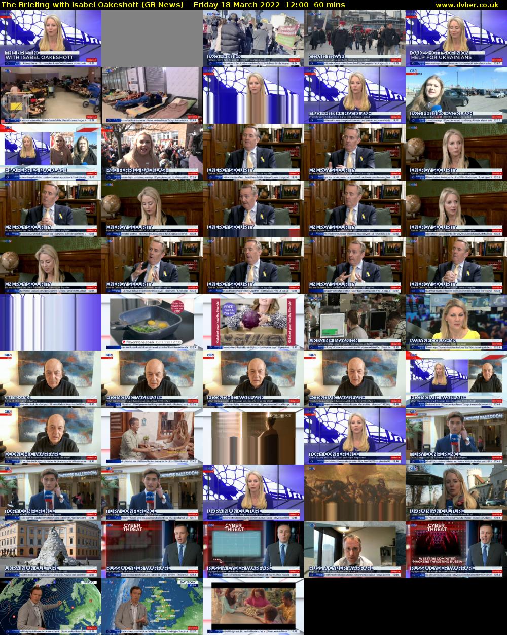 The Briefing with Isabel Oakeshott (GB News) Friday 18 March 2022 12:00 - 13:00