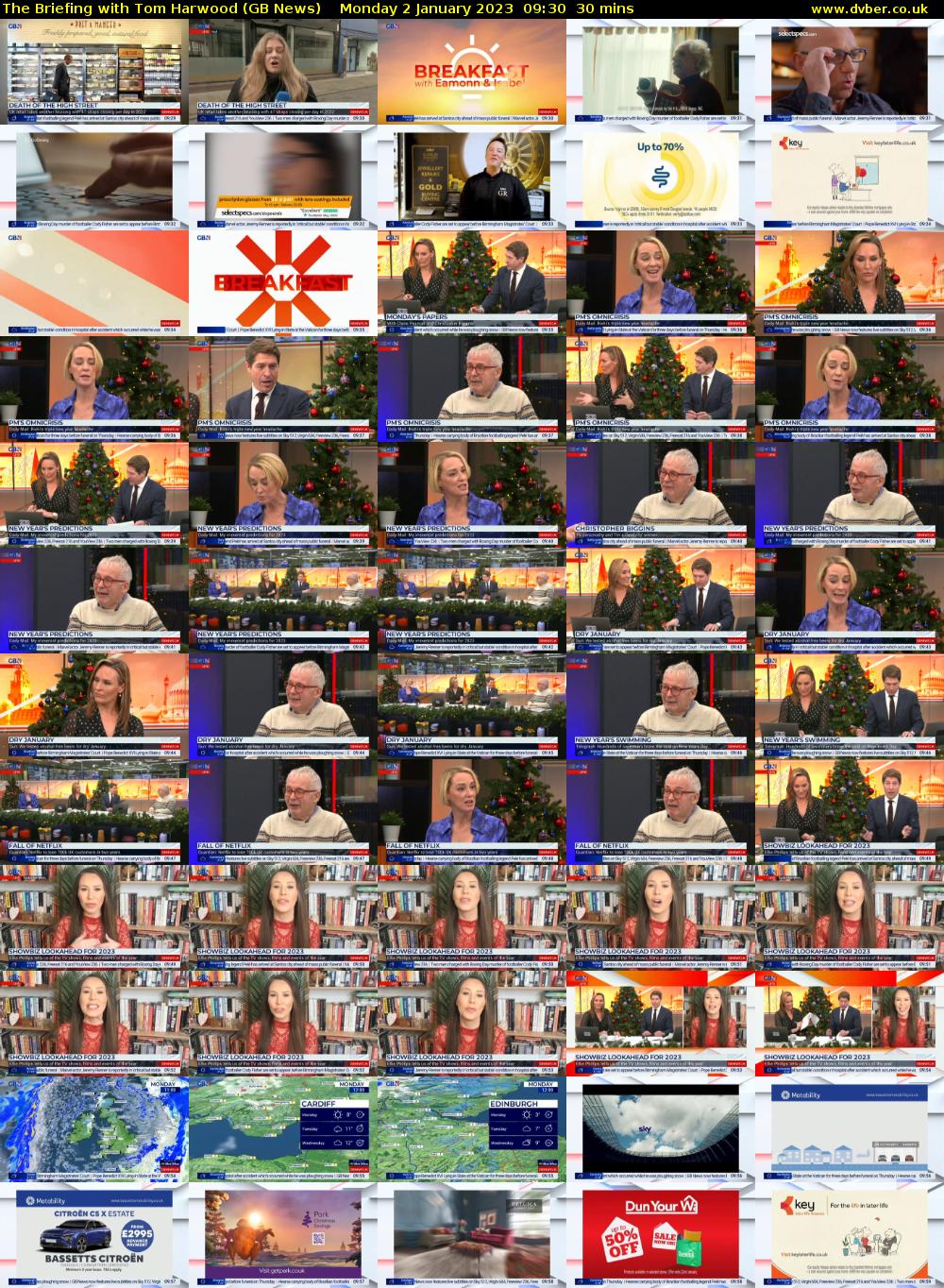 The Briefing with Tom Harwood (GB News) Monday 2 January 2023 09:30 - 10:00