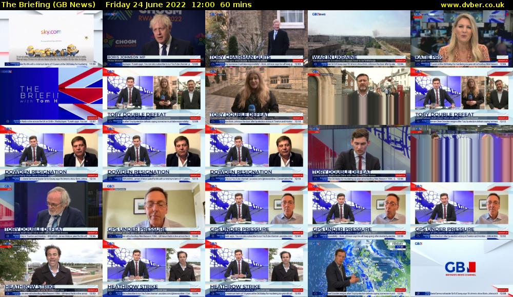 The Briefing (GB News) Friday 24 June 2022 12:00 - 13:00